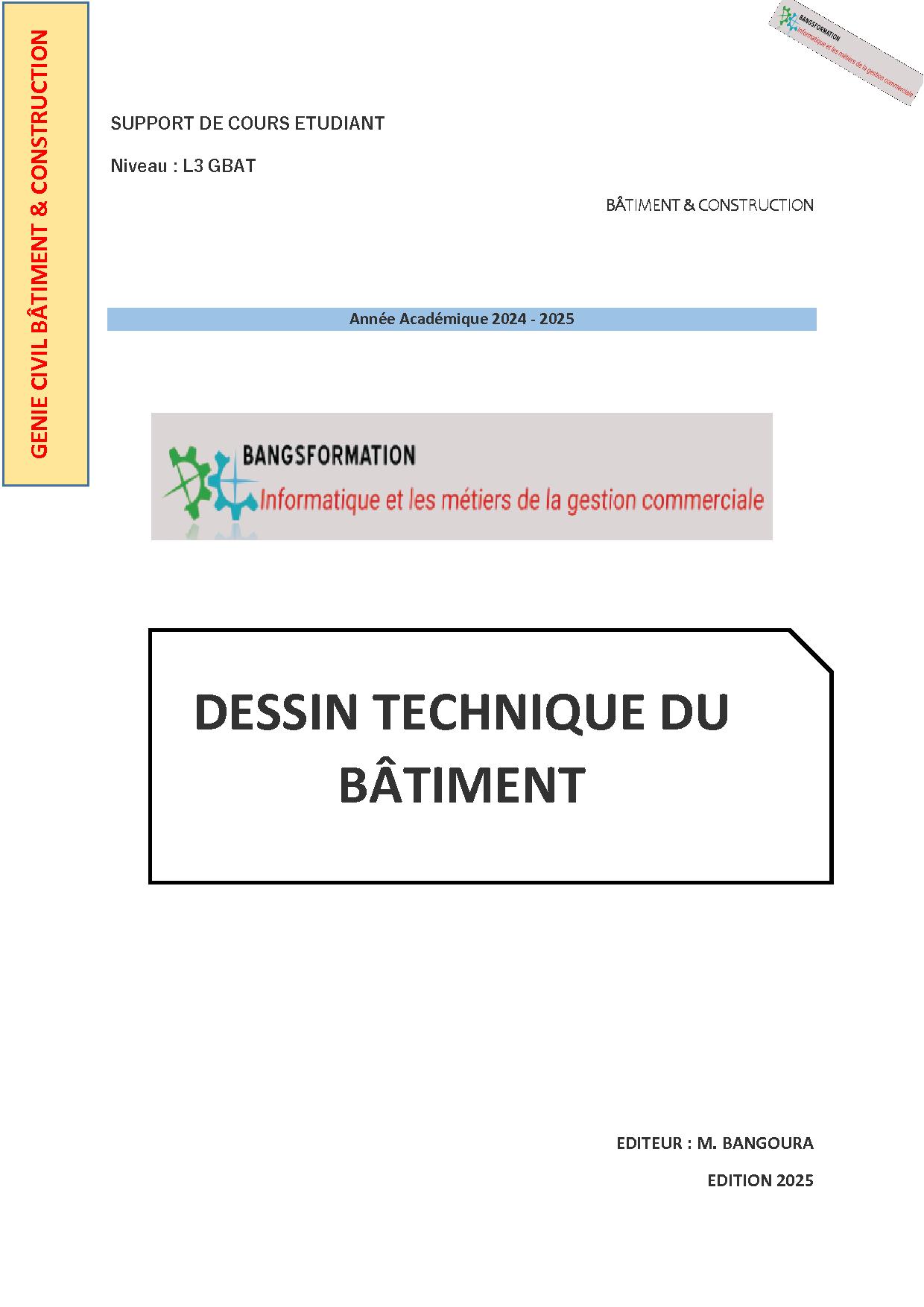 Dessin Technique du Bâtiment